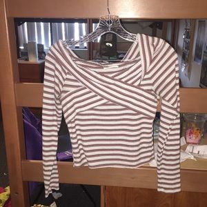 LUSH Long-sleeve Crop Top Size M